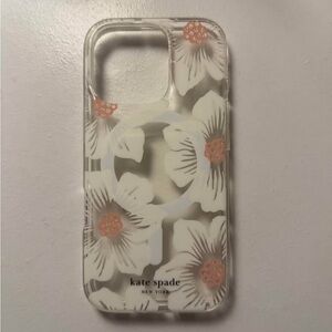 Kate Spade Clear Floral IPhone 16 pro Case